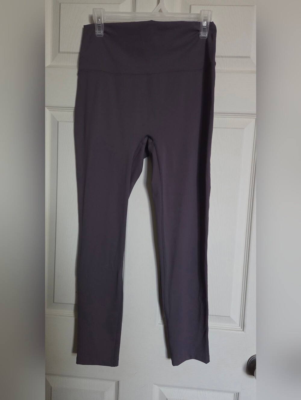 Savvi Women's High-Waist Leggings in Charcoal Gray 1X